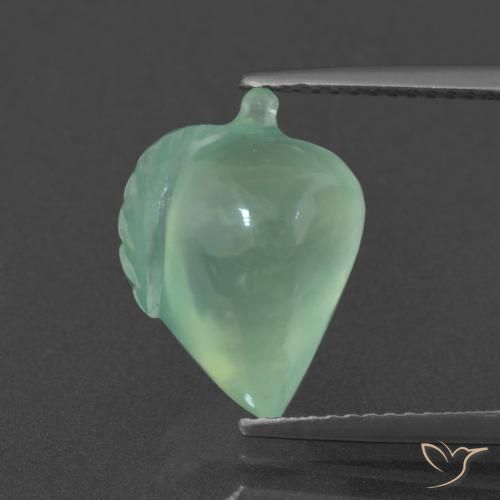 7.48ct Natural Menta claro Prehnite, Elegante, Translúcido