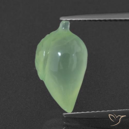 5.55ct Natural Verde medio Prehnite, Elegante, Translúcido