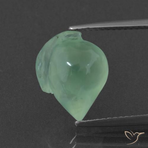 6.68ct Natural Verde claro Prehnite, Elegante, Translúcido