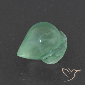 Prehnite Verde claro natural de 6.68 ct, Elegante, Translúcido
