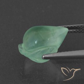 Prehnite Verde claro natural de 6.68 ct, Elegante, Translúcido
