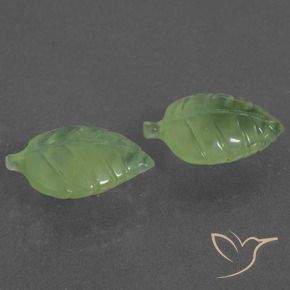 Gemas de Prehnite Verde amarillento natural de 11.80 ct, Elegante, Translúcido