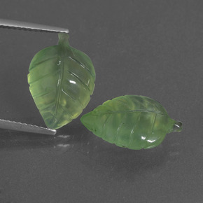 Gemas de Prehnite Verde natural de  ct, Forma elegante, Translúcido