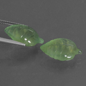 Gemas de Prehnite Verde natural de  ct, Forma elegante, Translúcido