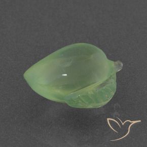 Prehnite Verde medio natural de 7.00 ct, Elegante, Translúcido