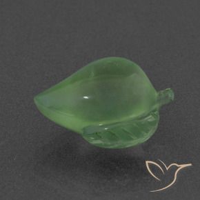Prehnite Verde medio natural de 6.40 ct, Elegante, Translúcido
