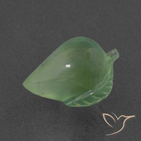 Prehnite Verde amarillento natural de 8.08 ct, Elegante, Translúcido