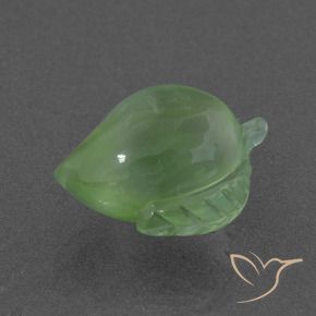 Prehnite Verde pera natural de 8.31 ct, Elegante, Translúcido