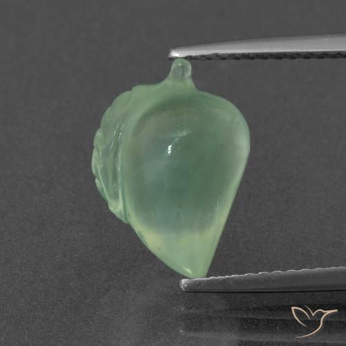 5.57ct Natural Verde pino claro Prehnite, Elegante, Translúcido