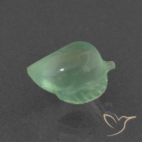 Prehnite Verde pino claro natural de 5.57 ct, Elegante, Translúcido