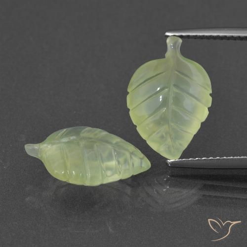 10.57ctw Natural Verde lima Prehnite, Elegante, Translúcido