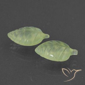 Gemas de Prehnite Verde lima natural de 10.57 ct, Elegante, Translúcido