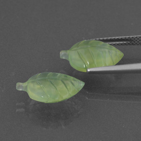 Gemas de Prehnite Verde natural de  ct, Forma elegante, Translúcido