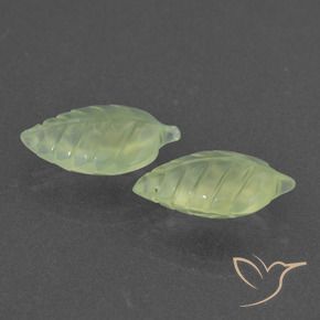 Gemas de Prehnite Verde lima natural de 9.60 ct, Elegante, Translúcido