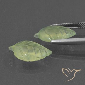 Gemas de Prehnite Verde lima natural de 9.60 ct, Elegante, Translúcido