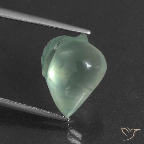 7.30ct Natural Verde claro Prehnite, Elegante, Translúcido