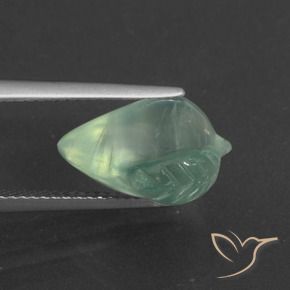 Prehnite Verde claro natural de 7.30 ct, Elegante, Translúcido