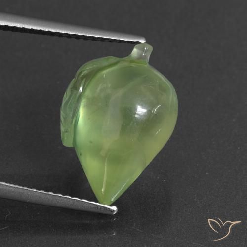 10.14ct Natural Verde medio Prehnite, Elegante, Translúcido