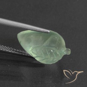 Prehnite Verde amarillo claro natural de 8.80 ct, Elegante, Translúcido