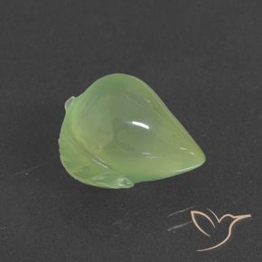 Prehnite Verde lima natural de 9.14 ct, Elegante, Translúcido