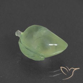 Prehnite Verde amarillo natural de 11.82 ct, Elegante, Translúcido