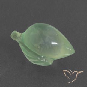 Prehnite Verde amarillo claro natural de 10.77 ct, Elegante, Translúcido