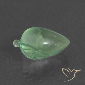 Prehnite Verde cálido natural de 8.48 ct, Elegante, Translúcido