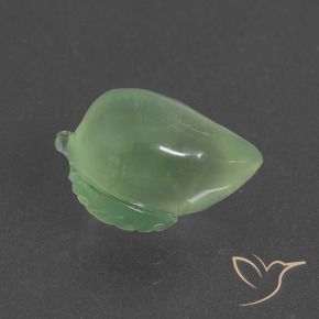 Prehnite Verde medio natural de 8.31 ct, Elegante, Translúcido