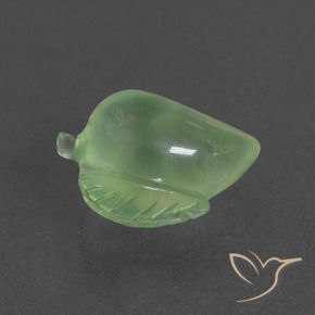 Prehnite Verde medio natural de 8.30 ct, Elegante, Translúcido