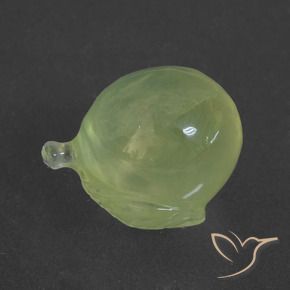 Prehnite Verde amarillento natural de 15.46 ct, Elegante, Translúcido
