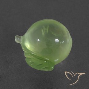 Prehnite Verde lima natural de 9.55 ct, Elegante, Translúcido