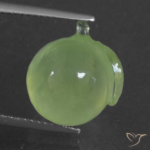12.12ct Natural Verde lima Prehnite, Elegante, Translúcido