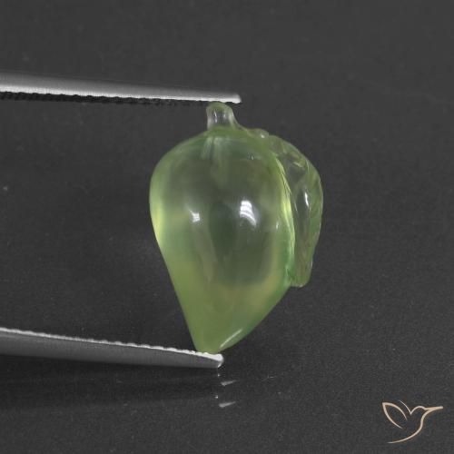 8.59ct Natural Verde medio Prehnite, Elegante, Translúcido