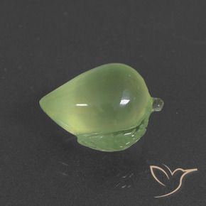 Prehnite Verde amarillento natural de 10.93 ct, Elegante, Translúcido