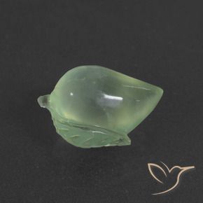 Prehnite Verde amarillo claro natural de 8.66 ct, Elegante, Translúcido