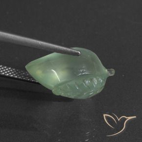 Prehnite Verde amarillo claro natural de 8.66 ct, Elegante, Translúcido