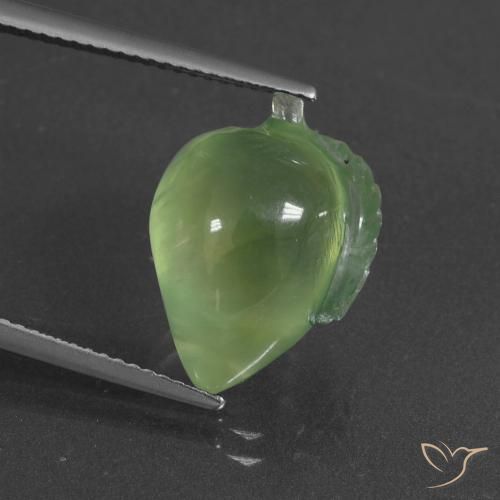 11.03ct Natural Verde medio Prehnite, Elegante, Translúcido
