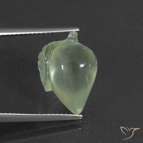 8.86ct Natural Verde amarillo claro Prehnite, Elegante, Translúcido