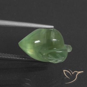 Prehnite Verde amarillento natural de 11.00 ct, Elegante, Translúcido