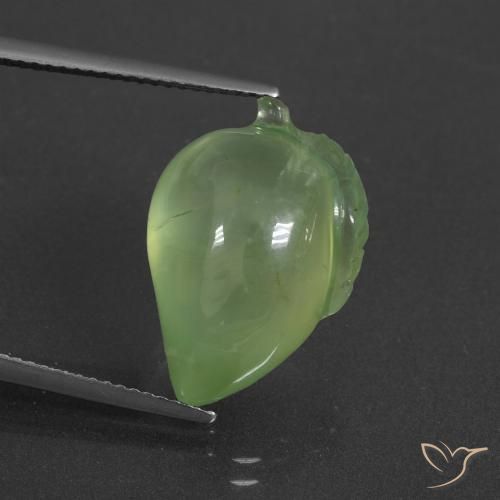 16.61ct Natural Verde medio Prehnite, Elegante, Translúcido
