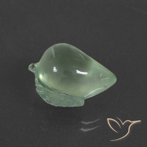 Prehnite Verde claro natural de 11.81 ct, Elegante, Translúcido