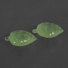 Gemas de Prehnite Verde natural de  ct, Forma elegante, Translúcido