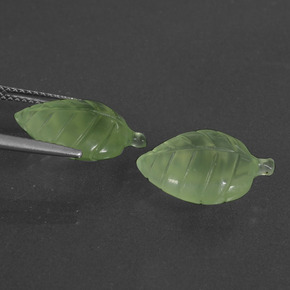 Gemas de Prehnite Verde natural de  ct, Forma elegante, Translúcido