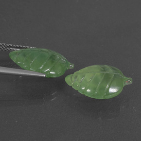 Gemas de Prehnite Verde natural de  ct, Forma elegante, Translúcido