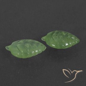 Gemas de Prehnite Verde pera natural de 9.72 ct, Elegante, Translúcido