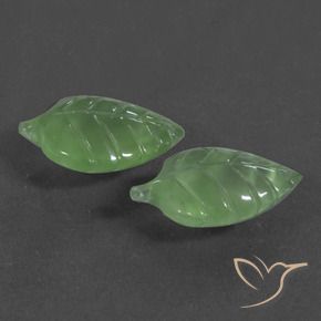 Gemas de Prehnite Verde pera natural de 8.07 ct, Elegante, Translúcido