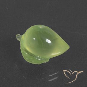 Prehnite Verde amarillento natural de 9.94 ct, Elegante, Translúcido