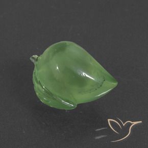 Prehnite Verde amarillento natural de 12.76 ct, Elegante, Translúcido