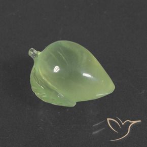 Prehnite Verde amarillento natural de 12.94 ct, Elegante, Translúcido