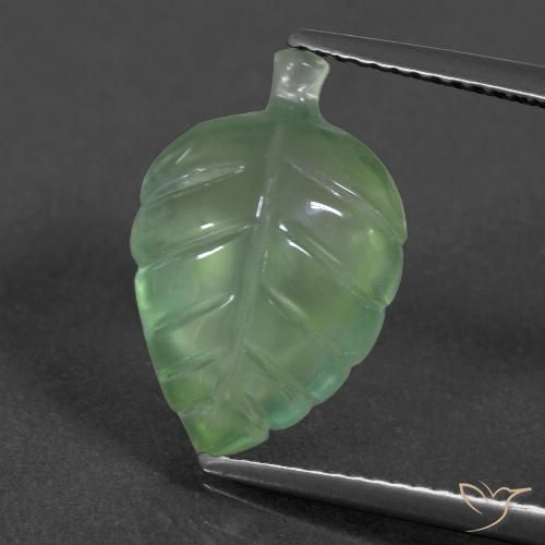 5.89ct Natural Verde cálido Prehnite, Elegante, Translúcido